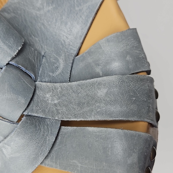 Korks Woven Leather Stud Platform Sandals Size 9 - Picture 12 of 14